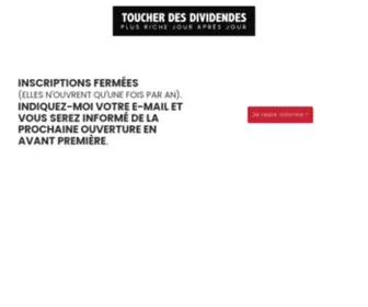 Toucherdesdividendes.fr(Toucher des dividendes) Screenshot