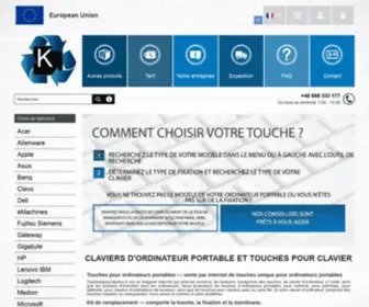 Touchespourclaviers.fr(Klawiatura do laptopa) Screenshot