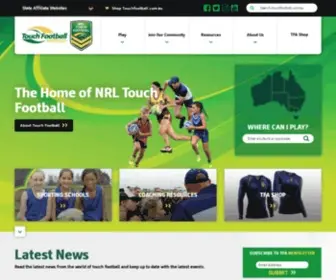 Touchfootball.com.au(Touch Football Australia) Screenshot