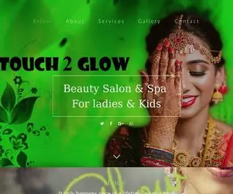 Touchglow.net(Touch & Glow Beauty Parlour and Training Academy) Screenshot