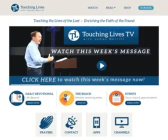 Touchinglives.org(Touching Lives with James Merritt) Screenshot