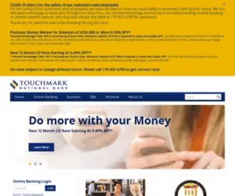 Touchmarknb.com(Touchmark National Bank) Screenshot