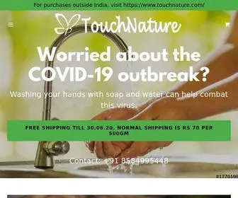 Touchnature.in(Buy Online Handmade Soap Bar) Screenshot