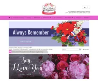 Touchofeleganceflorist.com(Louisville Florist) Screenshot