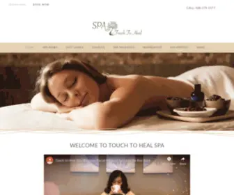 Touchtohealspa.com(Campbell, CA) Screenshot