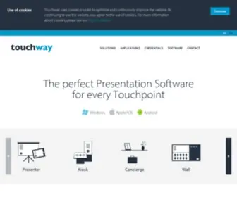 Touchway.com(Presentation Software for Kiosk) Screenshot