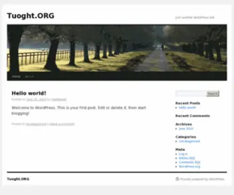 Tought.org(Just another WordPress site) Screenshot