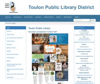 Toulonpld.org(Toulon Public Library District) Screenshot