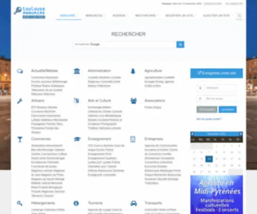Toulouse-Annuaire.com(Annuaire Toulousain et guide du Web à Toulouse 31) Screenshot