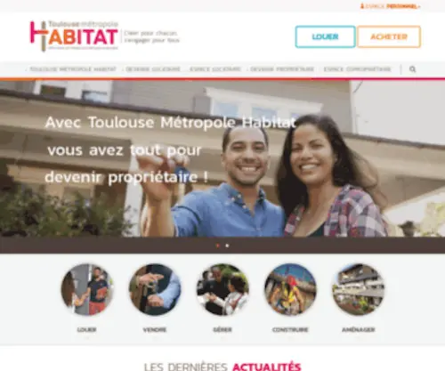 Toulouse-Metropole-Habitat.fr(Toulouse) Screenshot