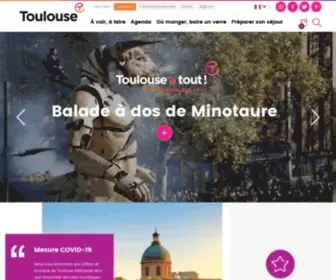 Toulouse-Tourisme.com(Préparez votre séjour sur le site officiel du Tourisme à Toulouse) Screenshot
