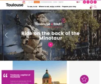 Toulouse-Visit.com(Plan your break on the official website for Tourism in Toulouse) Screenshot