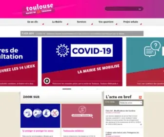 Toulouse.fr(Site officiel de la mairie de Toulouse) Screenshot