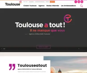 Toulouseatout.com(Toulouse, Agence d'attractivité de la métropole toulousaine) Screenshot