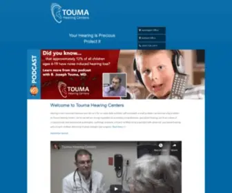 Toumahearing.com(Touma Hearing Centers) Screenshot