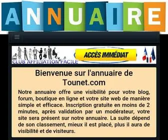 Tounet.com(Annuaire SEO et Référencement Internet Gratuit) Screenshot