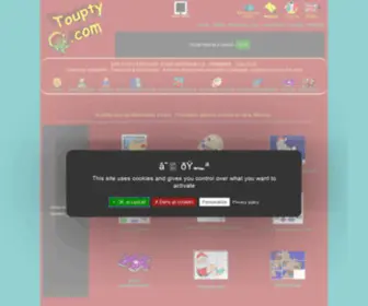 Toupty.fr(Jeux Coloriages Puzzles Memory) Screenshot