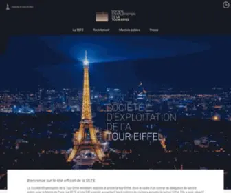 Tour-Eiffel.biz(Site institutionnel) Screenshot