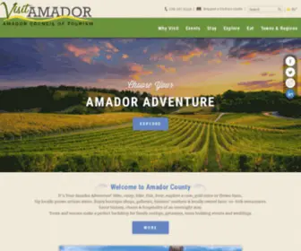 Touramador.com(Visit Amador I Gold Country) Screenshot