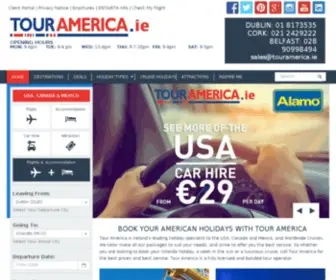 Touramerica.ie(Tour America) Screenshot