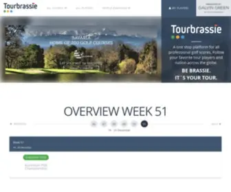 Tourbrassie.com(All professional golf scores) Screenshot