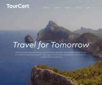 Tourcert.org(Travel for Tomorrow) Screenshot