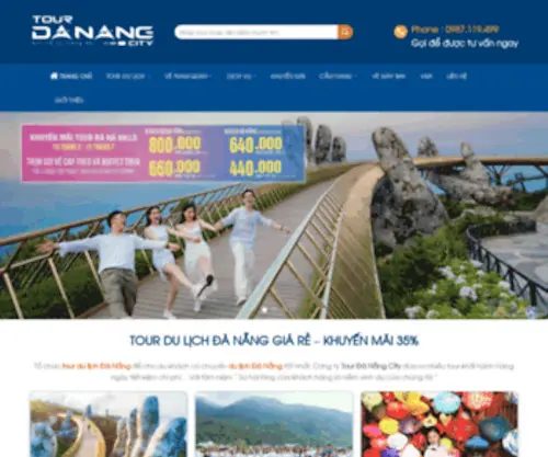 Tourdanangcity.com(Tour Du Lịch Đà Nẵng giá rẻ) Screenshot