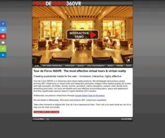 Tourdeforce360.com(Virtual Reality Tours company) Screenshot