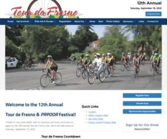 Tourdefresno.com(Tour de Fresno Charity Ride) Screenshot