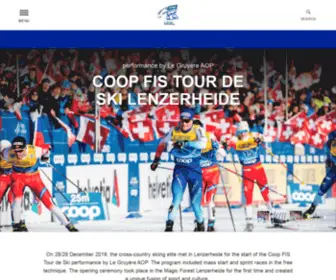 Tourdeskilenzerheide.ch(Coop FIS Tour de Ski in Lenzerheide) Screenshot