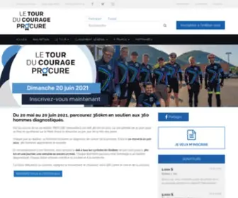 Tourducourage.com(Tour du Courage PROCURE) Screenshot