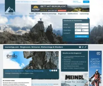 Tourentipp.de(Bergtouren, Wandern, Skitouren, Klettersteige und Bergsteigen) Screenshot