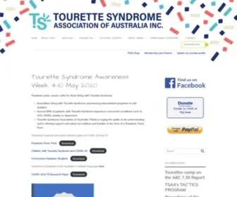 Tourette.org.au(Tourette Syndrome Association of Australia) Screenshot