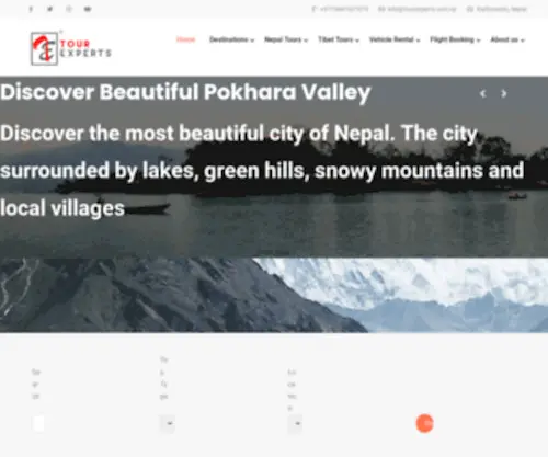 Tourexperts.com.np(Your Travel Partner for Nepal) Screenshot