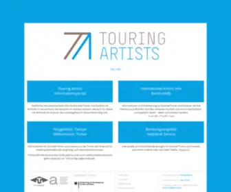 Touring-Artists.info(Touring artists) Screenshot
