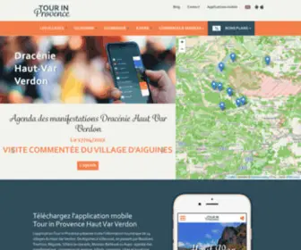Tourinprovence.fr(Haut Var Verdon tourisme) Screenshot