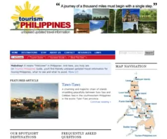 Tourism-Philippines.com(Unbiased tourist travel guide to Philippines) Screenshot