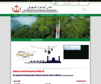 Tourism.gov.bn(Tourism and Development Department) Screenshot