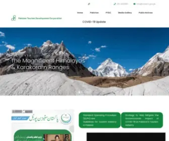 Tourism.gov.pk(Pakistan) Screenshot