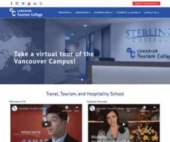 Tourismcollege.com(Canadian Tourism College) Screenshot
