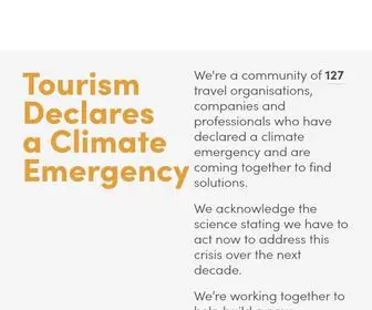 Tourismdeclares.com(Tourism Declares A Climate Emergency) Screenshot