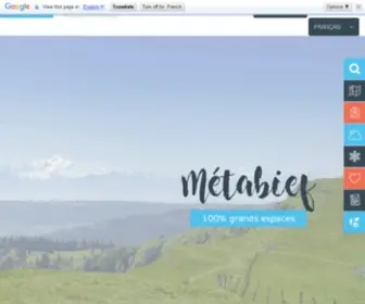 Tourisme-Metabief.com(Métabief) Screenshot