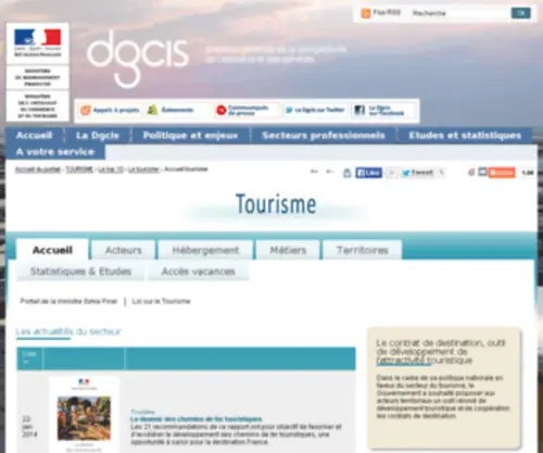 Tourisme.gouv.fr(Direction) Screenshot