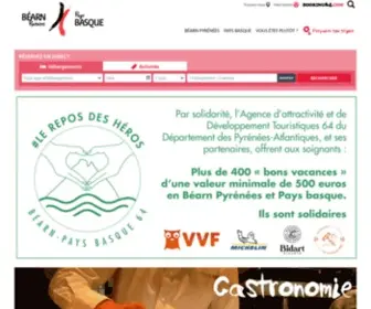 Tourisme64.com(Tourisme Pays Basque) Screenshot