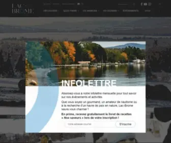 Tourismelacbrome.com(Tourisme Lac) Screenshot