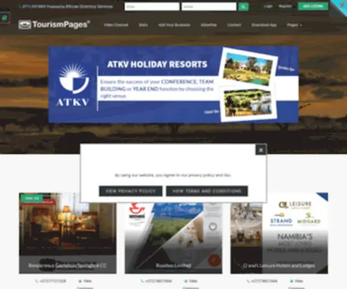 Tourismpages.co.za(Tourism Pages) Screenshot