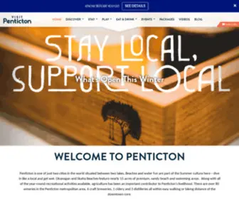 Tourismpenticton.com(Visit Penticton) Screenshot