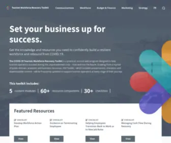 Tourismrecovery.ca(19 Tourism Workforce Recovery Toolkit) Screenshot