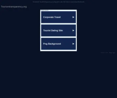Tourismtransparency.org(Tourism Transparency) Screenshot