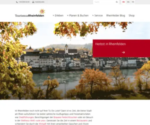 Tourismus-Rheinfelden.ch(Tourismus Rheinfelden) Screenshot